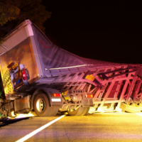 Chicago, IL - Semi-Truck Rollover Wreck on Edens Expy at Foster Ave Injures Victims